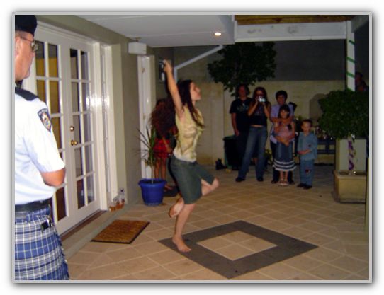 LJ dancing at mum Bday